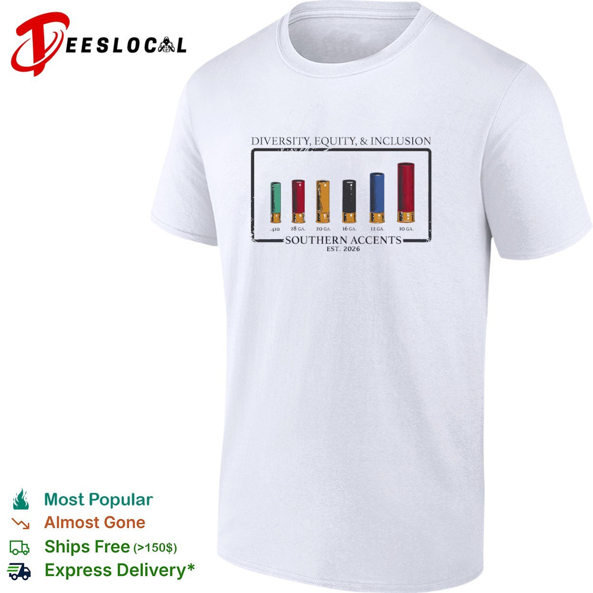 Diversity Equity and Inclusion Southern Accents Shotgun Shells shirt