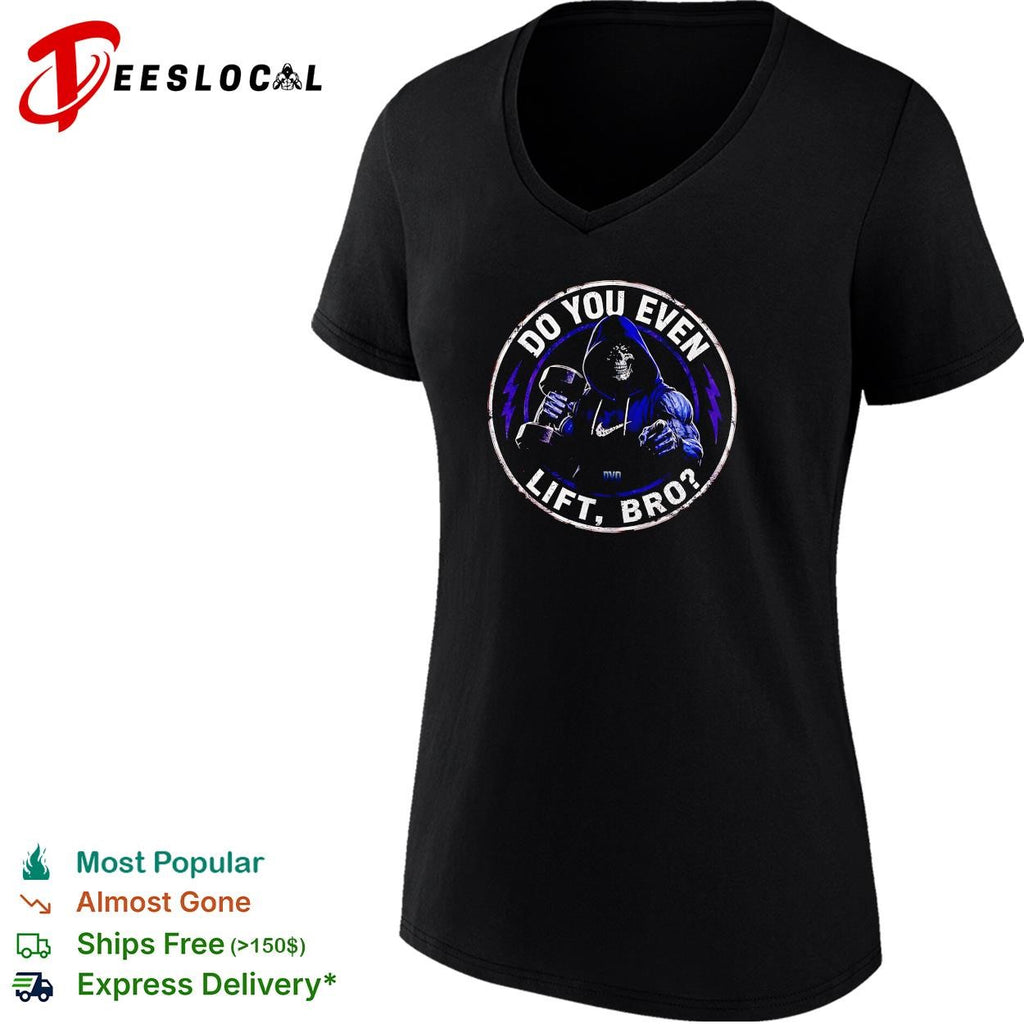 Do you even lift bro skeleton workout meme funny shirt
