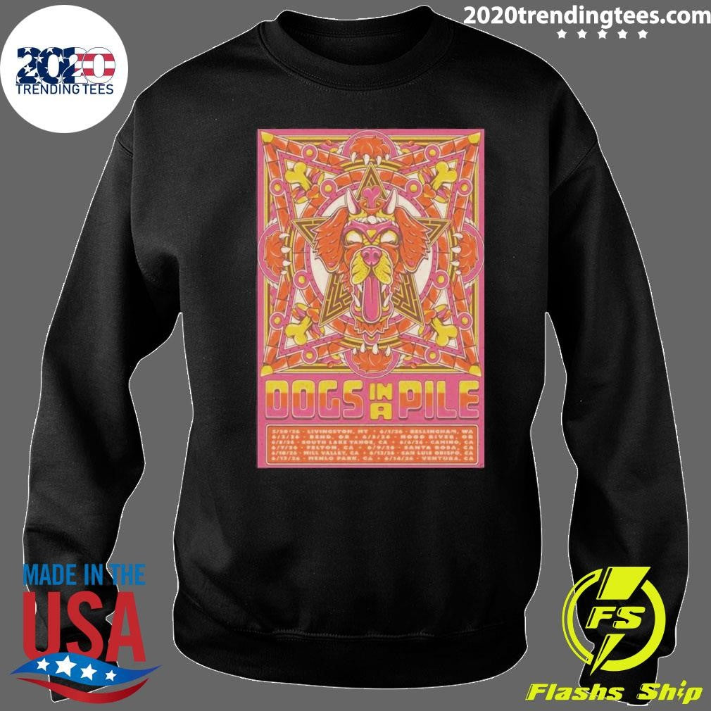 Dogs In A Pile West Coast 2026 Tour Poster Shirt