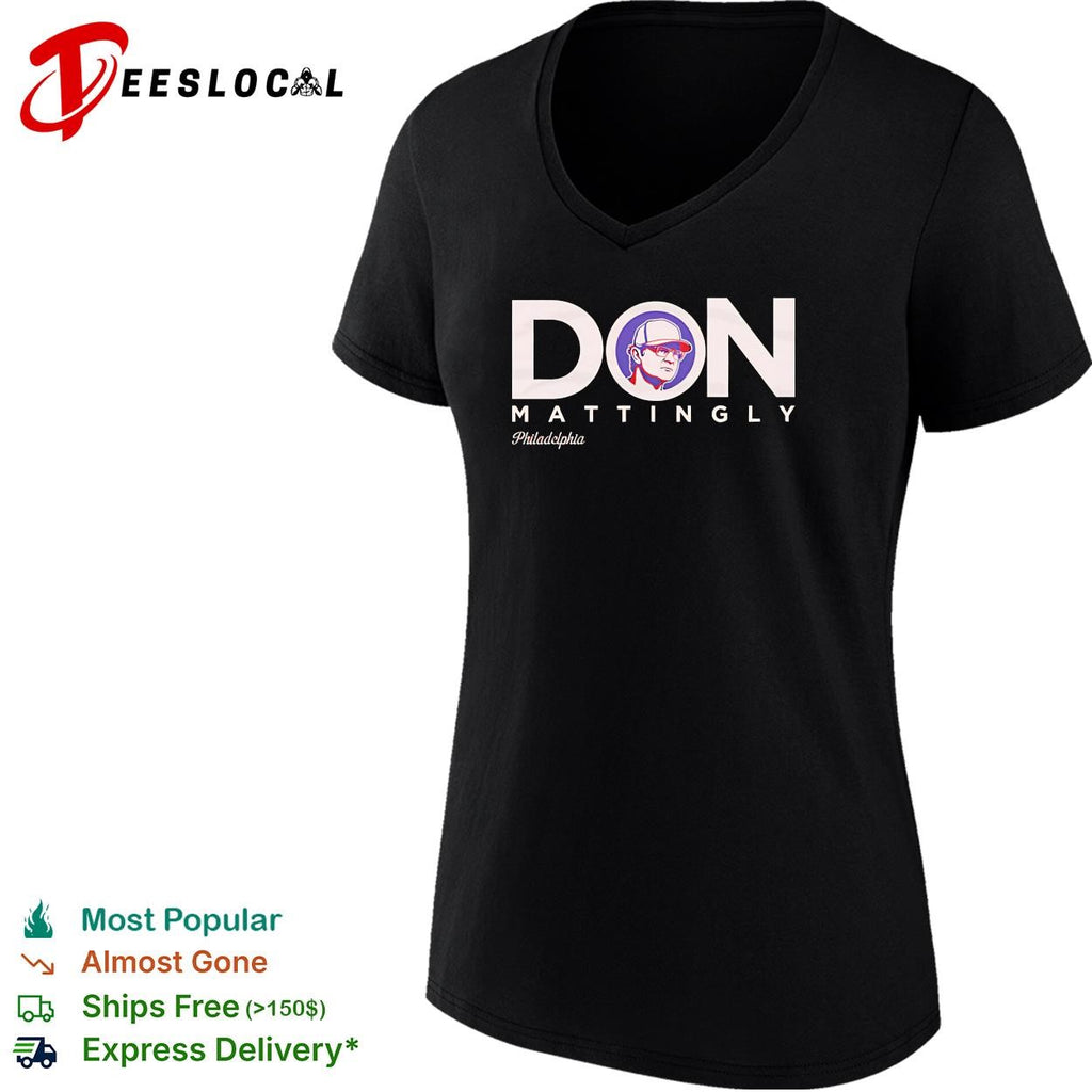 Don Mattingly Philadelphia Phillies manager coach graphic shirt