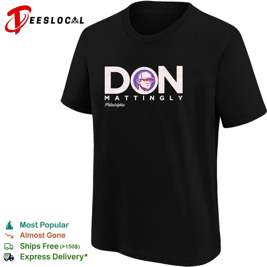 Don Mattingly Philadelphia Phillies manager coach graphic shirt