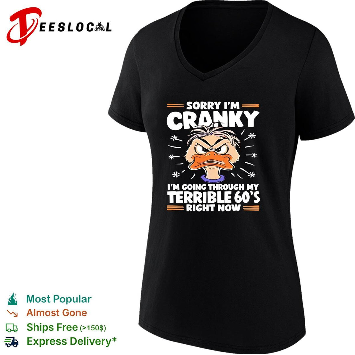 Donald Duck I’m not short I’m just more down to earth than most people shirt