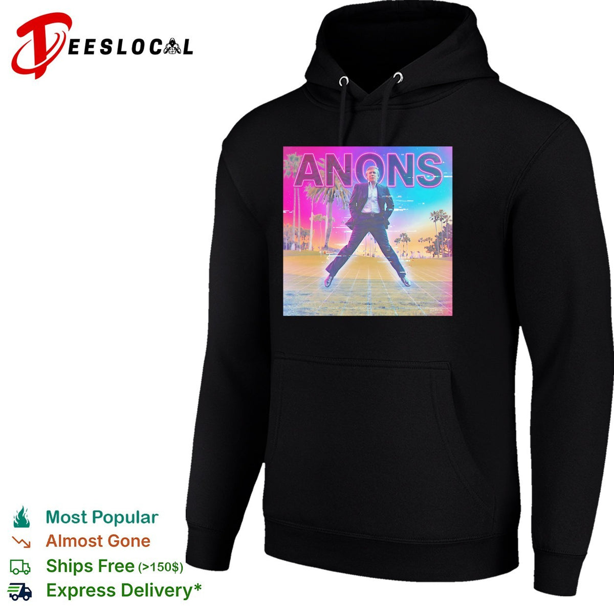 Donald Trump Anons vaporwave golf glitch club shirt