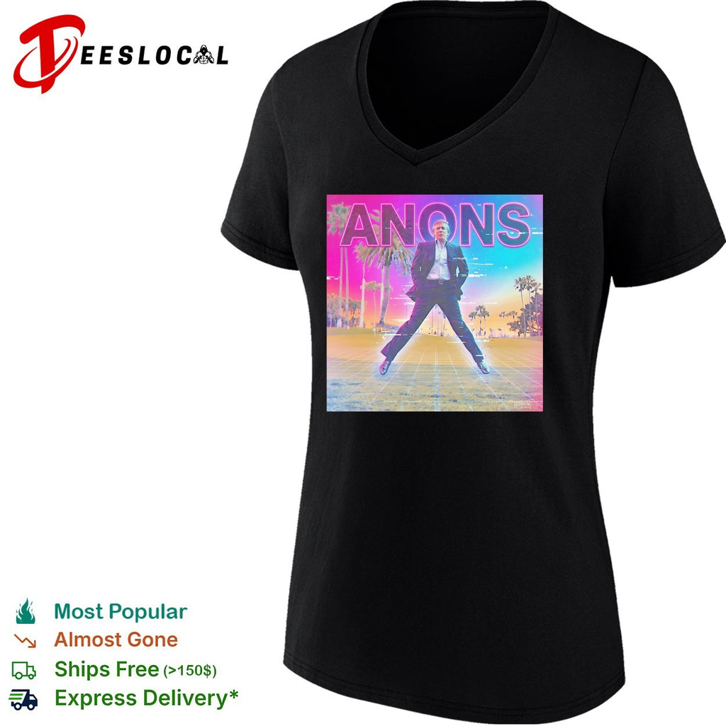 Donald Trump Anons vaporwave golf glitch club shirt