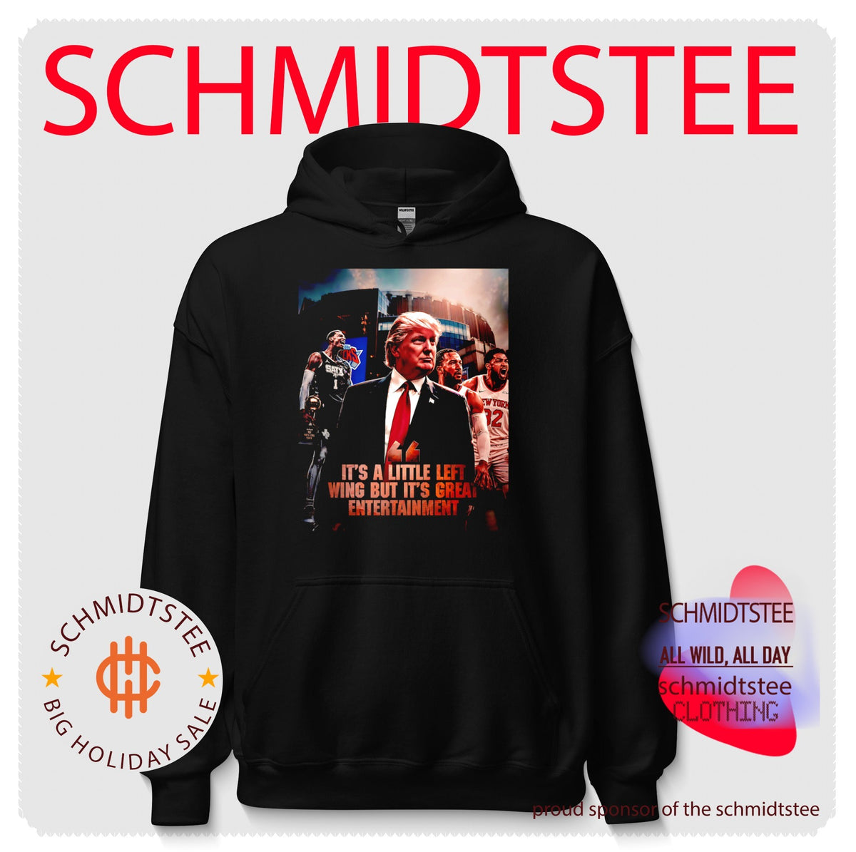 Donald Trump It’s a little left wing but it’s great entertainment Knicks vs Spurs shirt