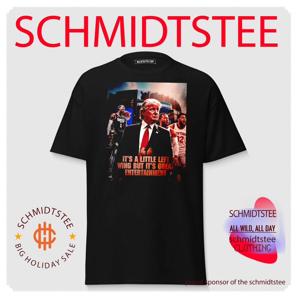 Donald Trump It’s a little left wing but it’s great entertainment Knicks vs Spurs shirt