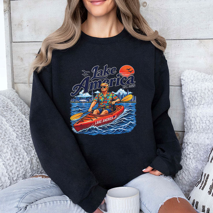 Donald Trump Kayak Lake America Est 2026 T Shirt