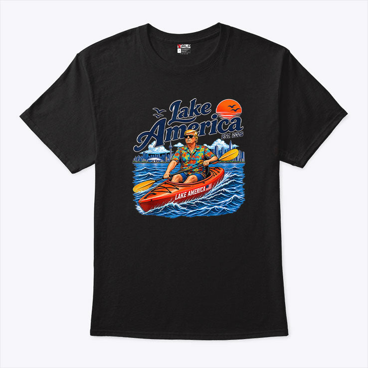 Donald Trump Kayak Lake America Est 2026 T Shirt