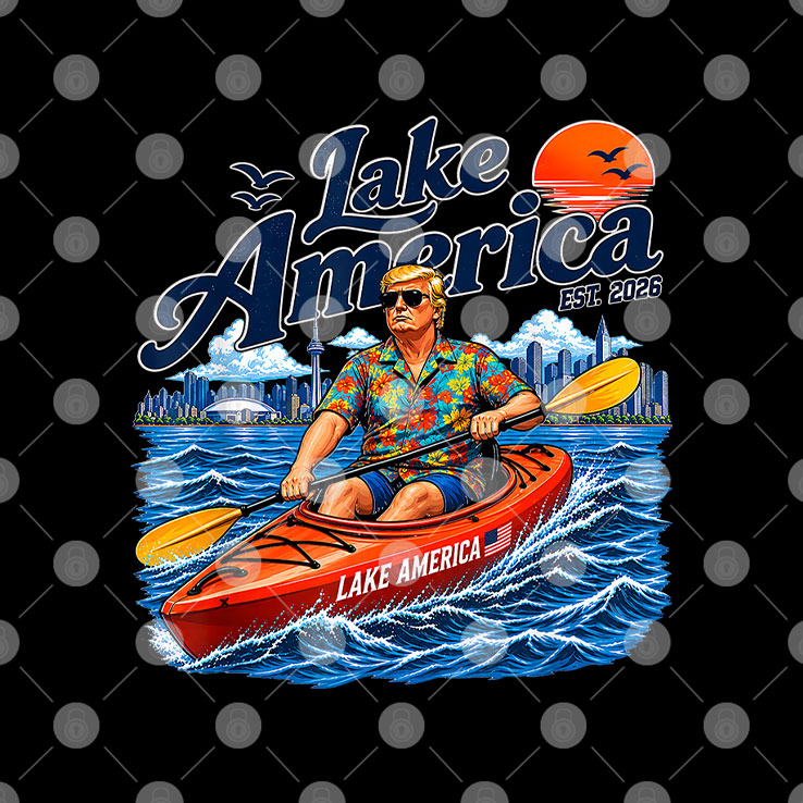 Donald Trump Kayak Lake America Est 2026 T Shirt
