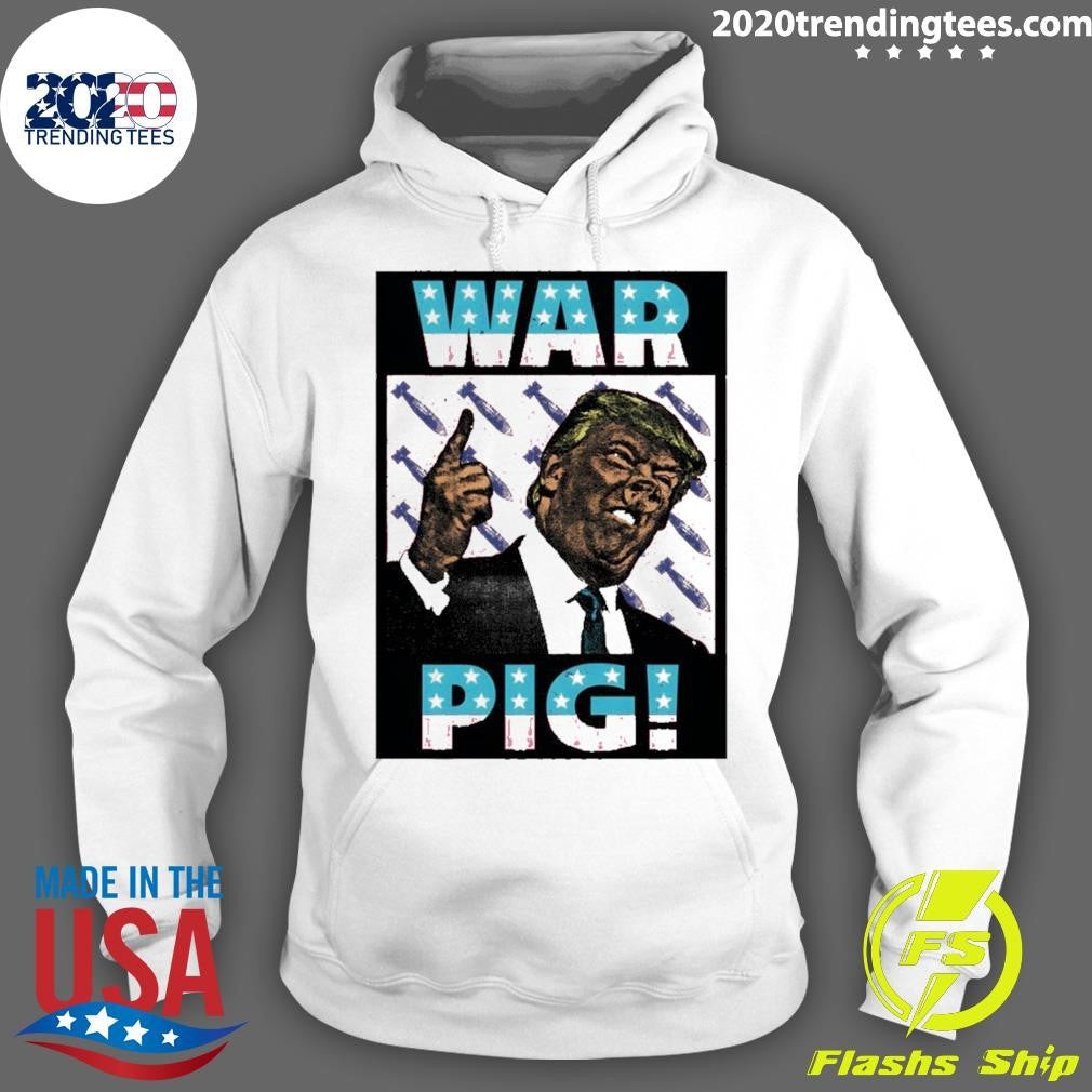 Donald Trump War Pig Rocket American Flag Shirt