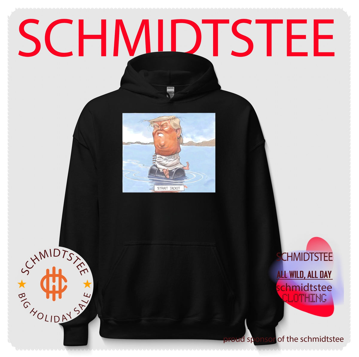 Donald Trump and the Strait of Hormuz caricature shirt