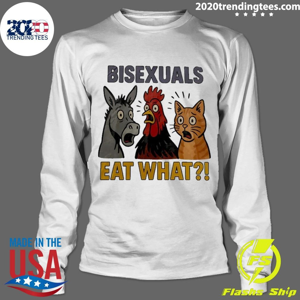 Donkey Chiken And Cat Bisexual Eat What Funny Shirt