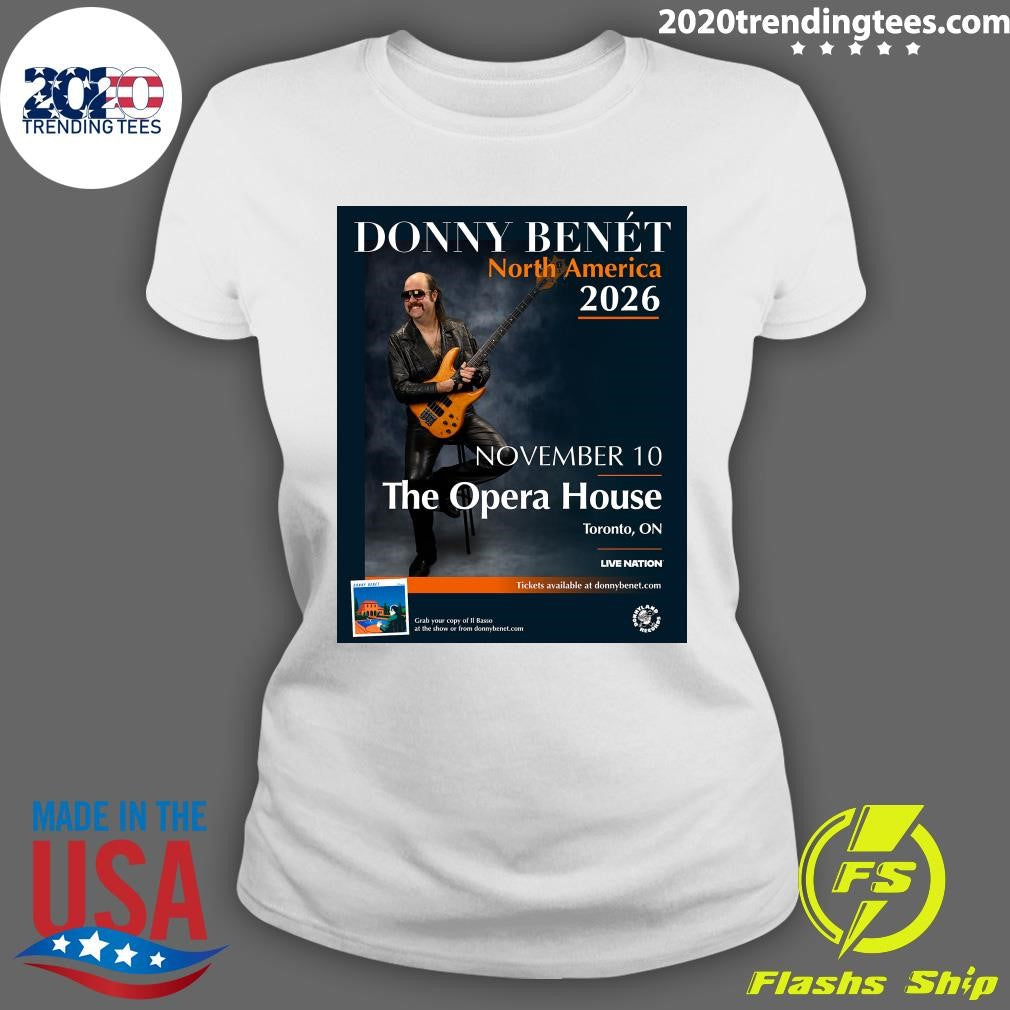 Donny Benét North America 2026 November 10 The Opera House Toronto, On Shirt