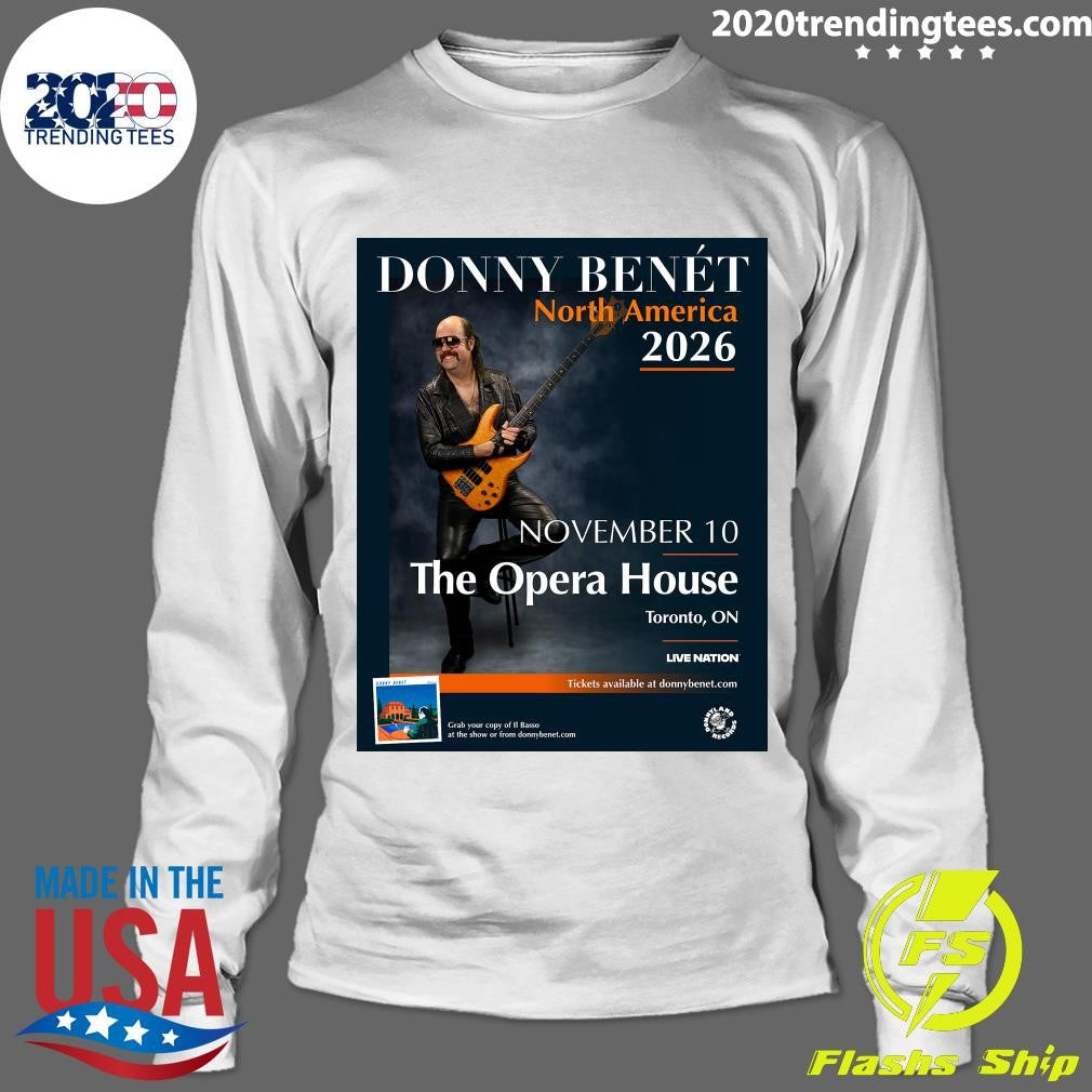Donny Benét North America 2026 November 10 The Opera House Toronto, On Shirt