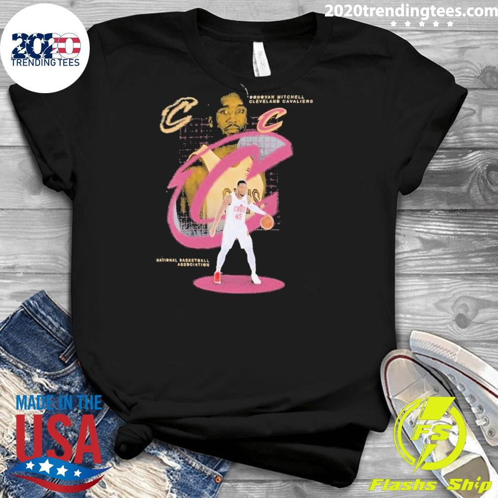 Donovan Mitchell Cleveland Cavaliers Finger Roll Finish Legacy Shirt