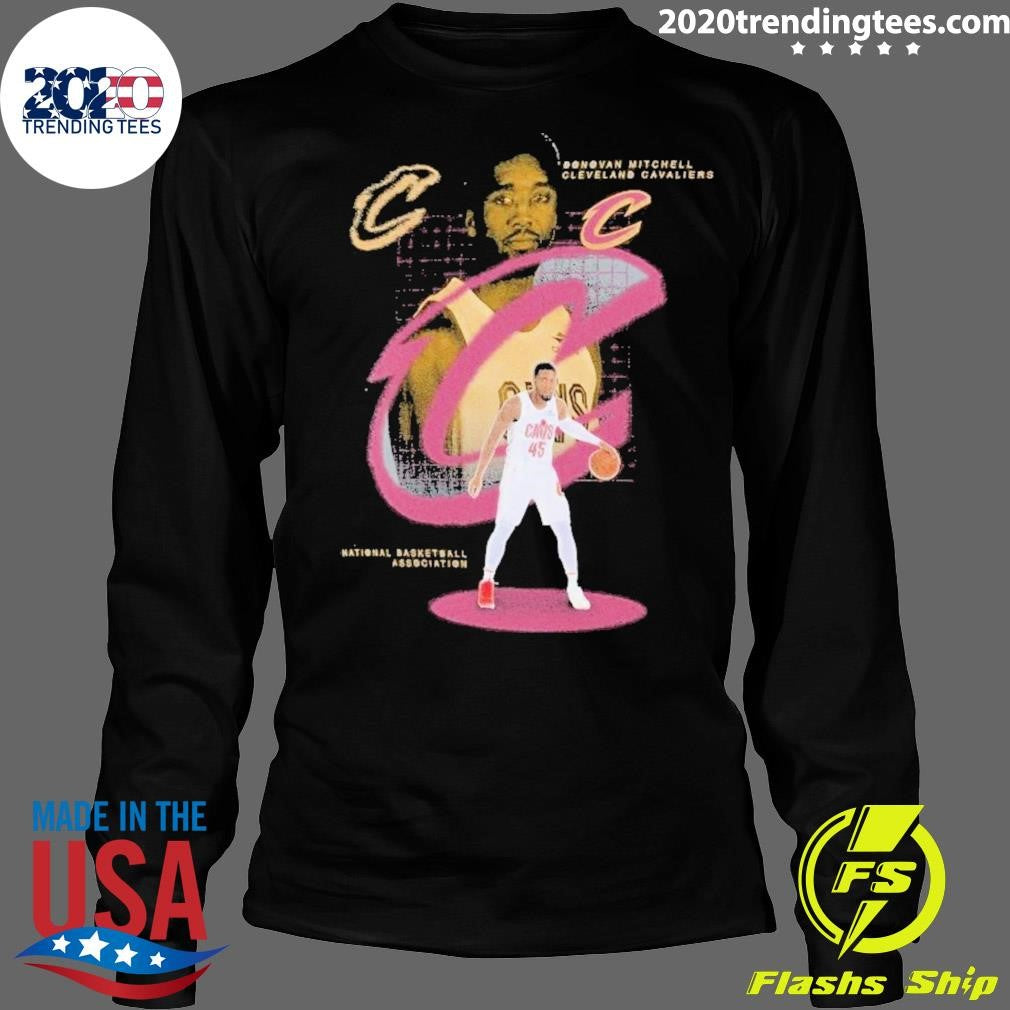 Donovan Mitchell Cleveland Cavaliers Finger Roll Finish Legacy Shirt