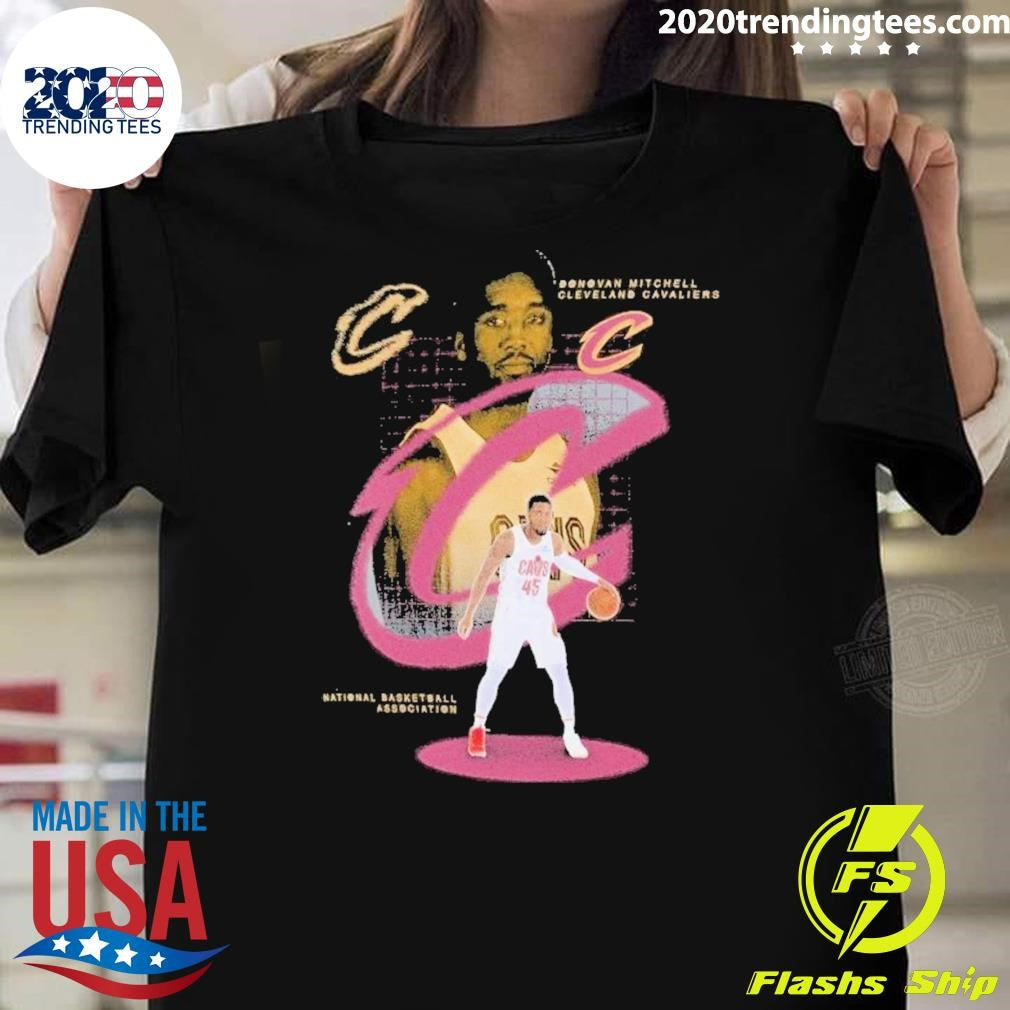 Donovan Mitchell Cleveland Cavaliers Finger Roll Finish Legacy Shirt