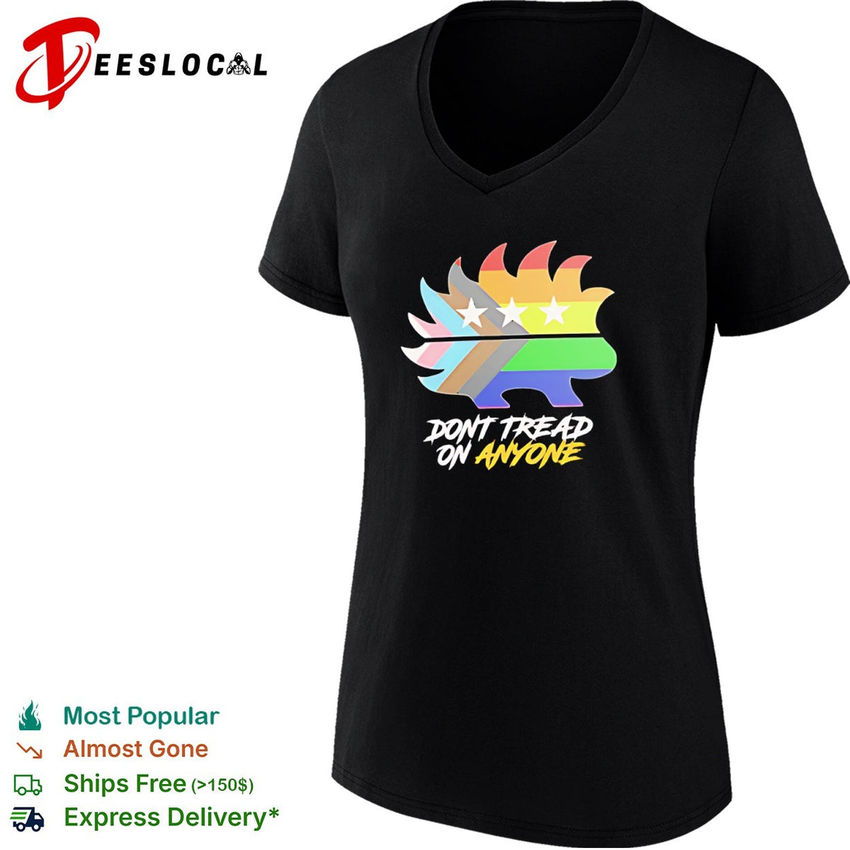 Don’t Tread on Anyone Progress Pride Flag Shirt