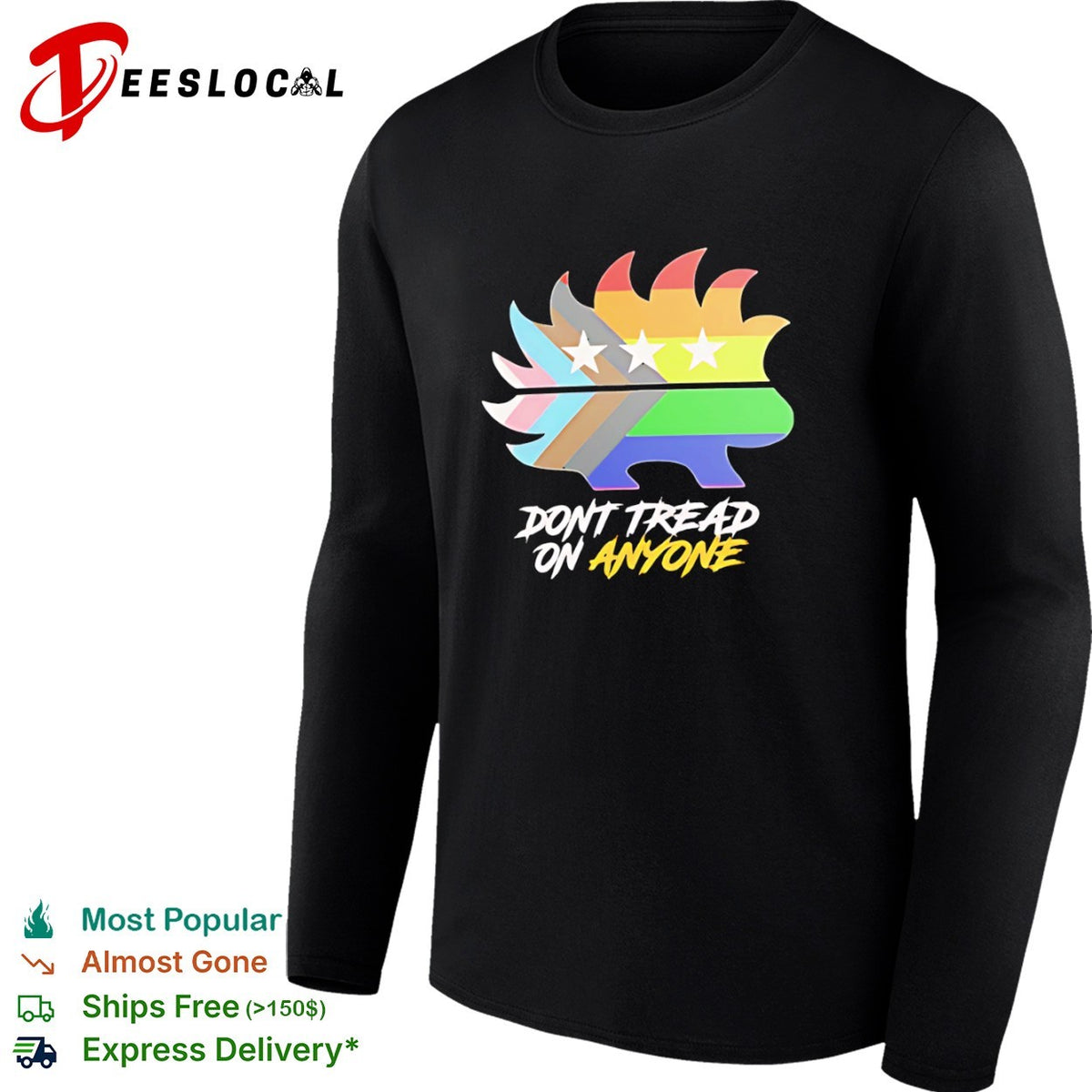 Don’t Tread on Anyone Progress Pride Flag Shirt