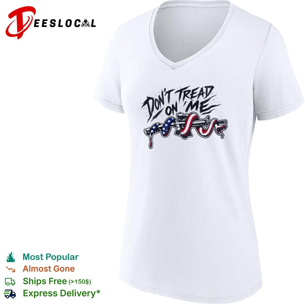 Don’t Tread on Me American Flag Snake and Rifle Patriotic Second Amendment shirt