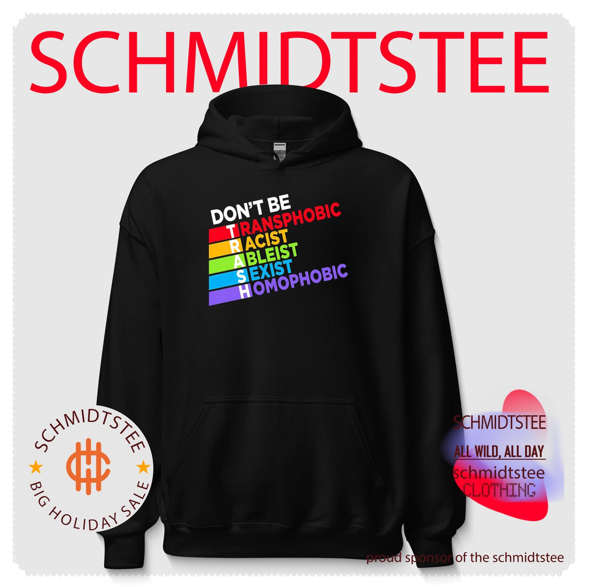 Don’t be trash LGBTQ rainbow shirt