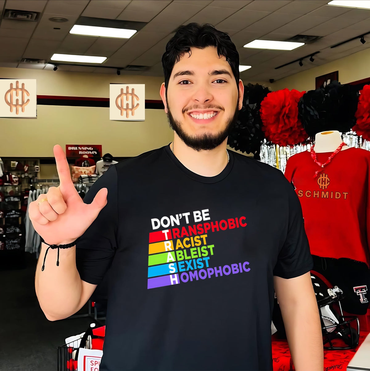 Don’t be trash LGBTQ rainbow shirt