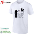 Don’t even think about it cupid stick figure humor shirt