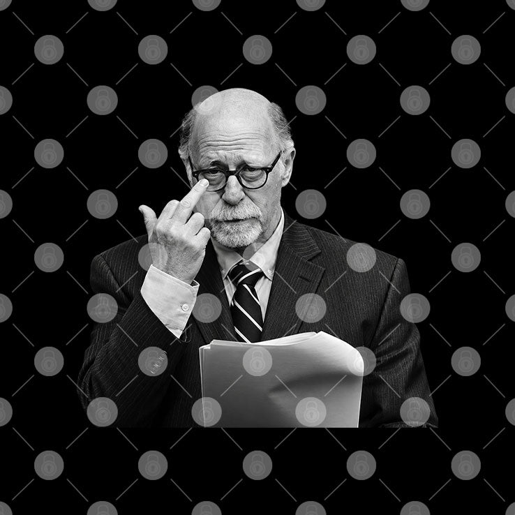 Dr Donald Condie Middle Finger Courtroom Lawyer Portrait T Shirt