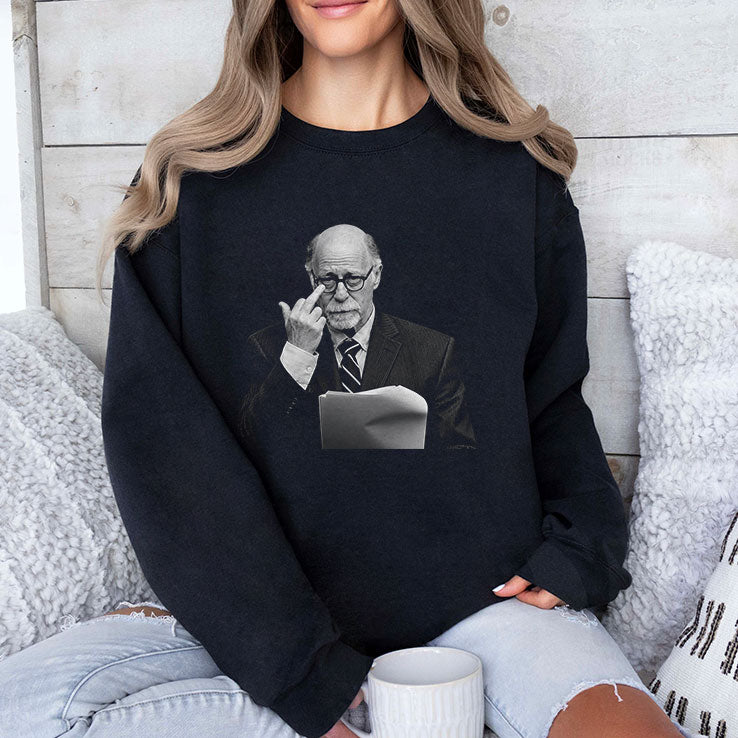 Dr Donald Condie Middle Finger Courtroom Lawyer Portrait T Shirt