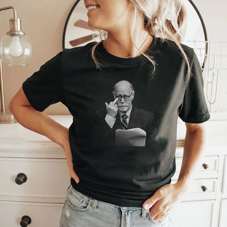 Dr Donald Condie Middle Finger Courtroom Lawyer Portrait T Shirt