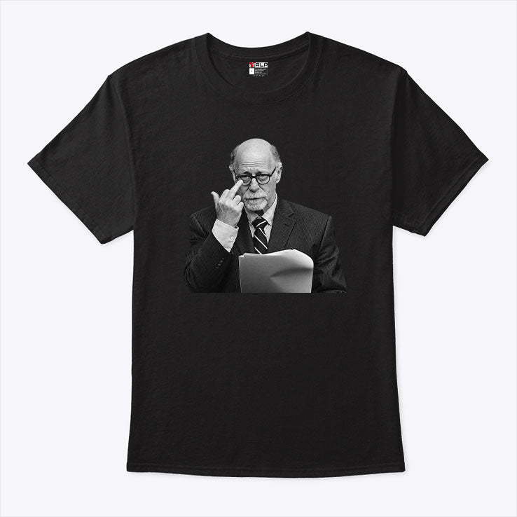 Dr Donald Condie Middle Finger Courtroom Lawyer Portrait T Shirt