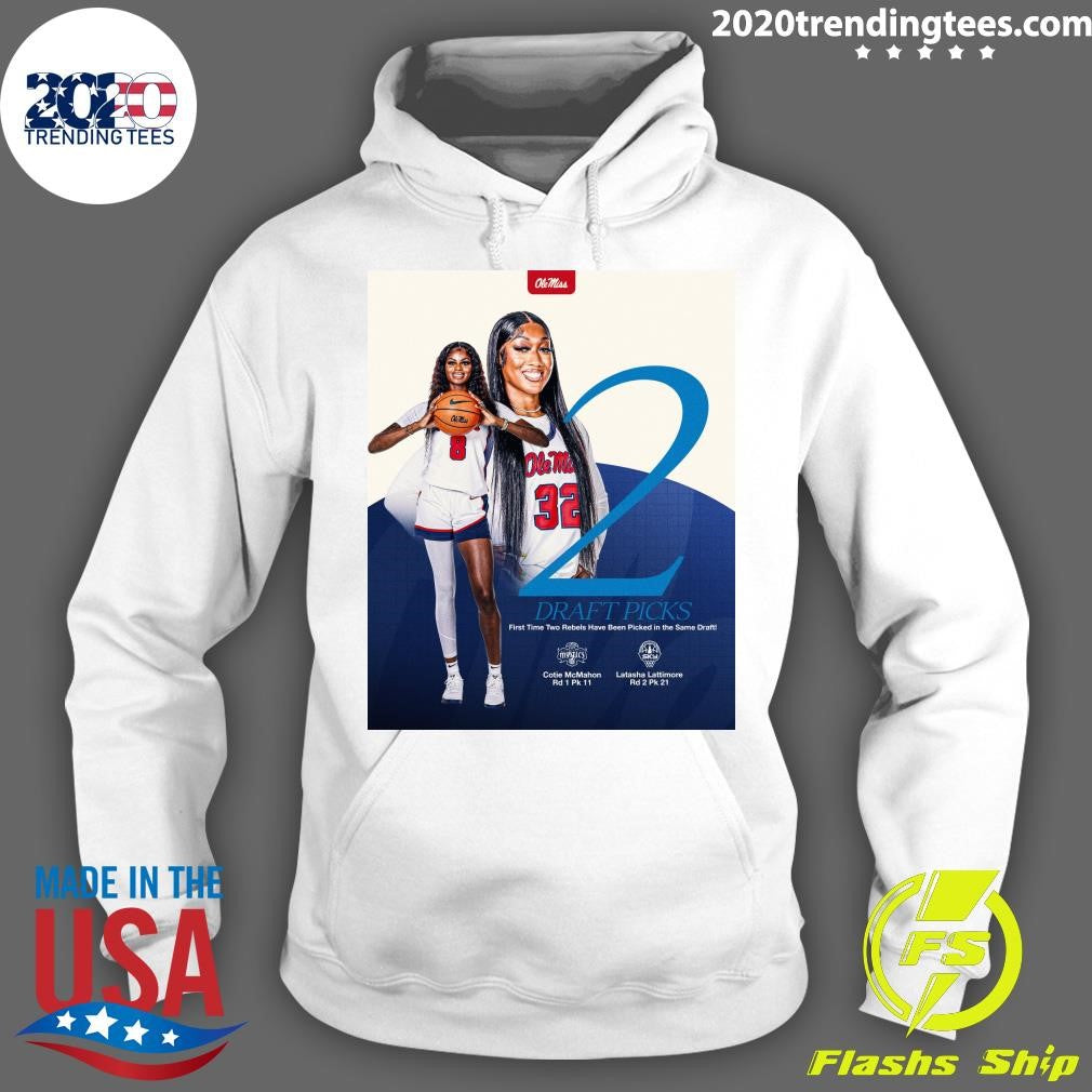 Draft Picks First Time Two Rebels Have Been Picked In The Same Draft Mystics Cotie Mcmahon and Latasha Lattimore Shirt