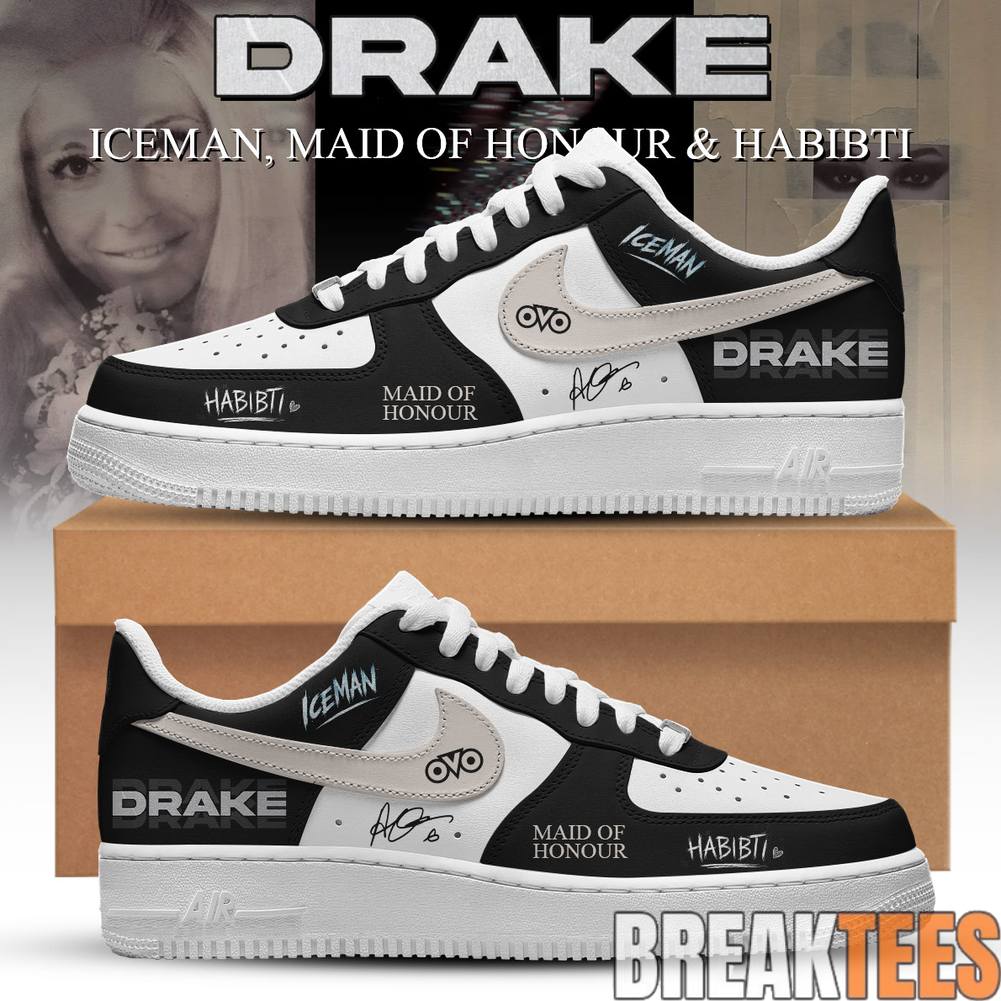 Drake Iceman Maid of Honour & Habibti Special AF1 Shoes