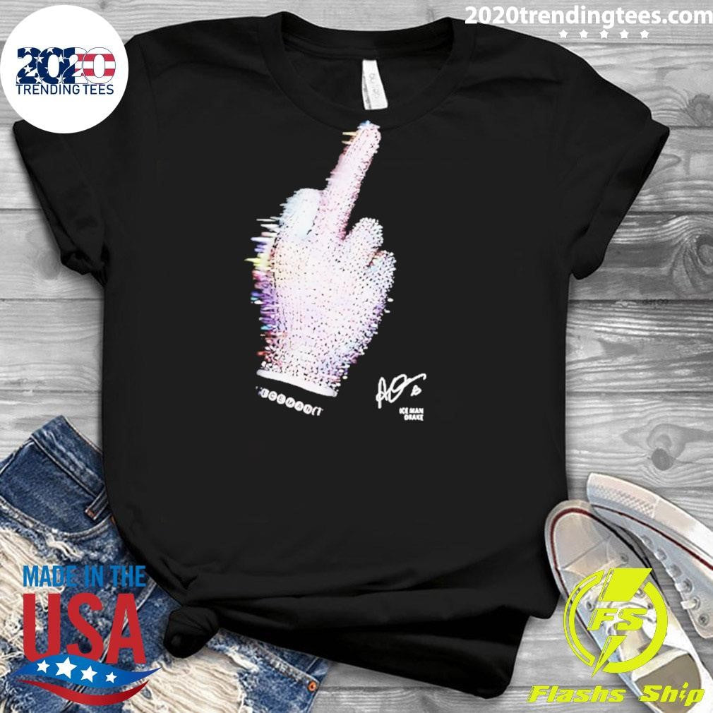 Drake Iceman Middle Finger Signature Poster Shirt