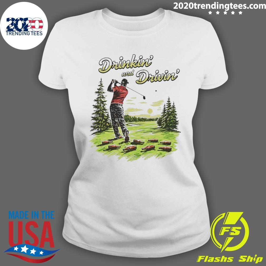 Drinkin And Drivin Golf Graphic Shirt