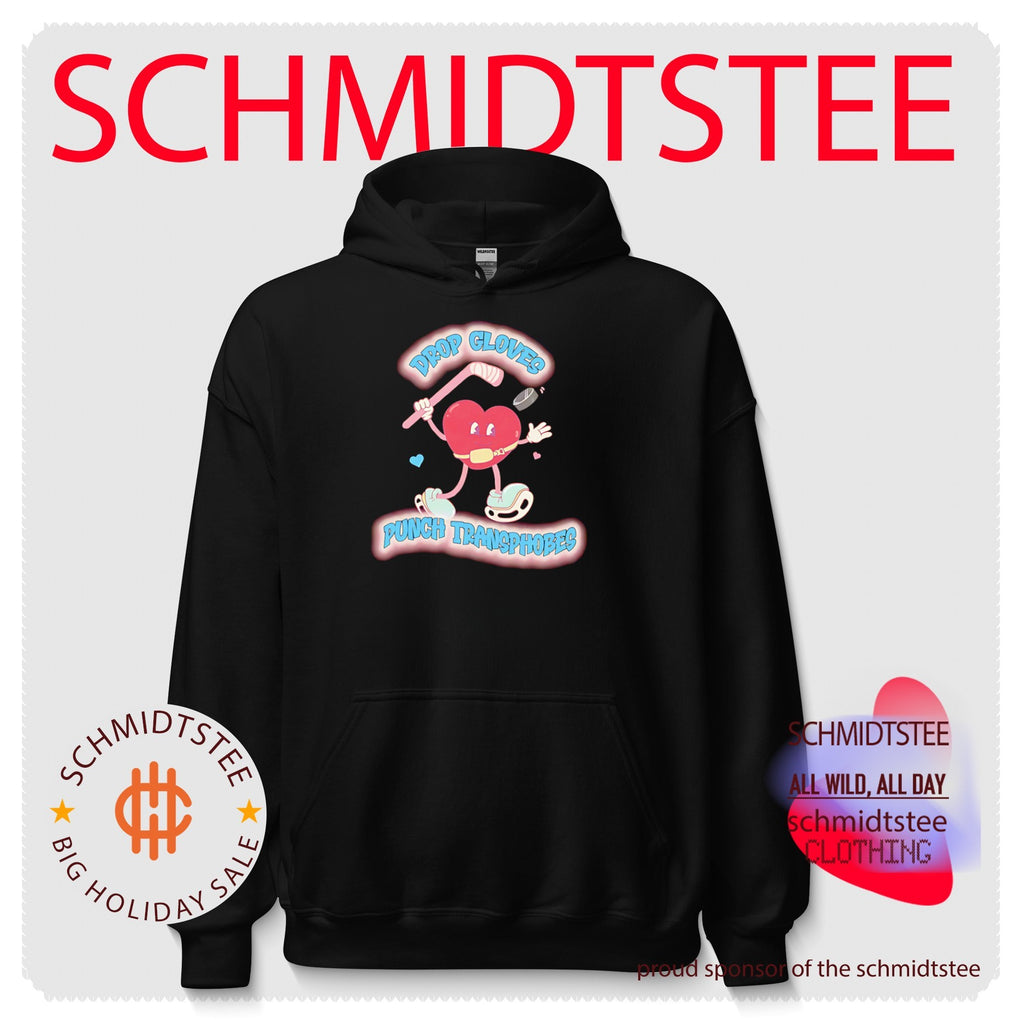 Drop Gloves Punch Transphobes hockey trans rights shirt