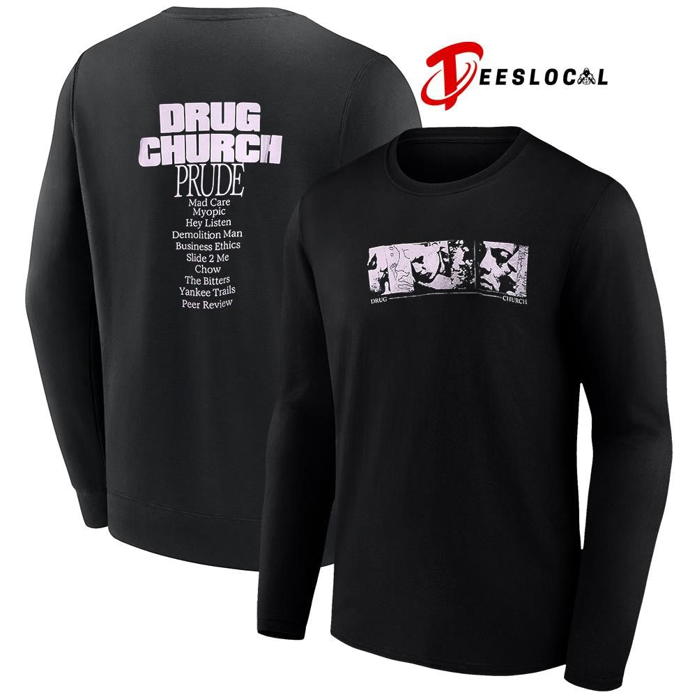 Drug Church Prude tracklist shirt