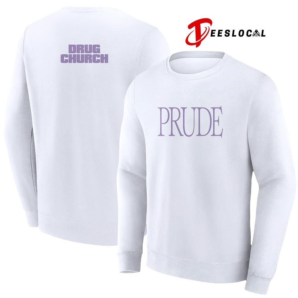 Drug Church prude text shirt