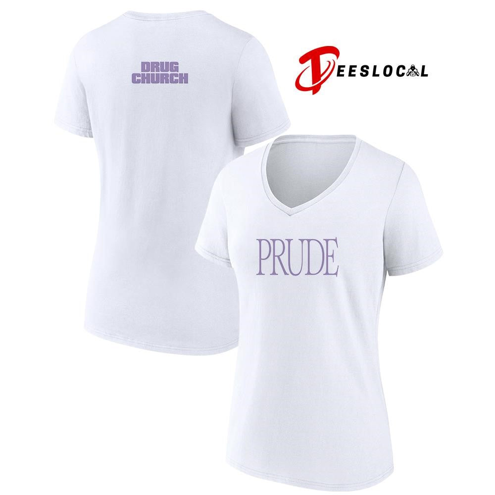 Drug Church prude text shirt