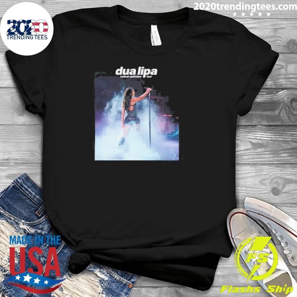 Dua Lipa Print Round Neck Shirt