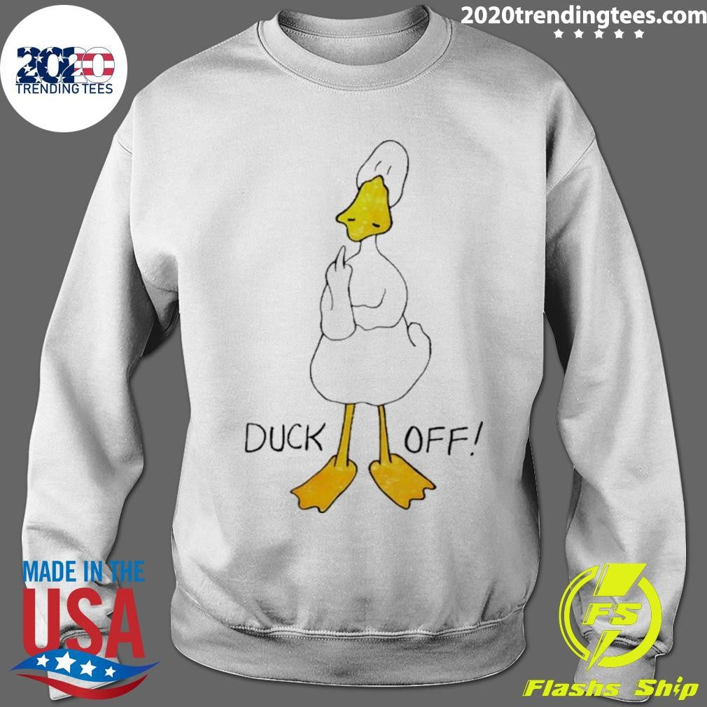 Duck Off Giving The Middle Finger Funny Shirt