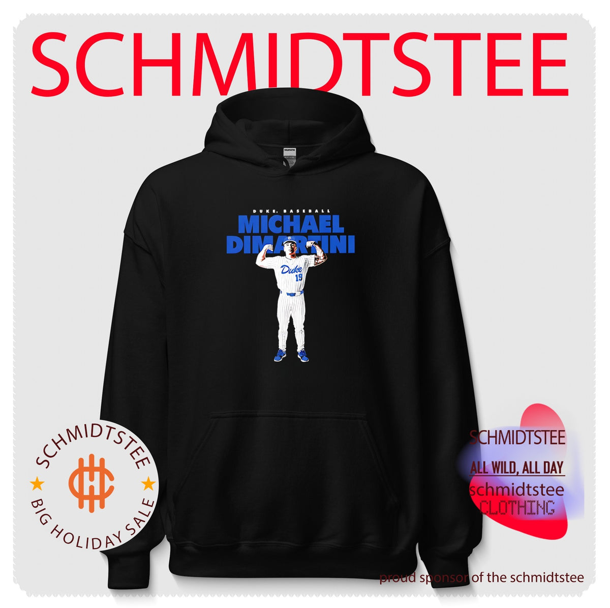 Duke Baseball Michael Dimartine portrait shirt