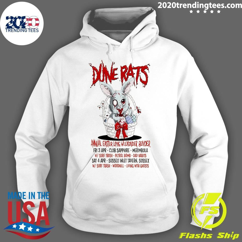 Dune Rats Annual Easter Long Weekend Bender Fri 3 Apr – April 4 2026 Australia Tour Shirt