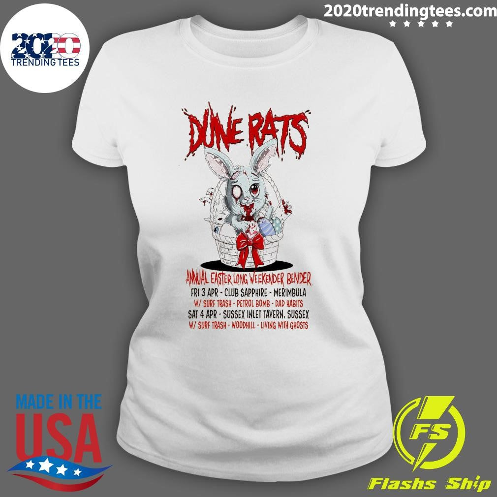 Dune Rats Annual Easter Long Weekend Bender Fri 3 Apr – April 4 2026 Australia Tour Shirt