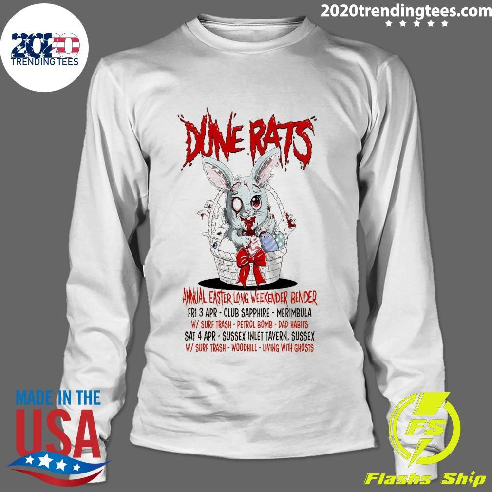 Dune Rats Annual Easter Long Weekend Bender Fri 3 Apr – April 4 2026 Australia Tour Shirt