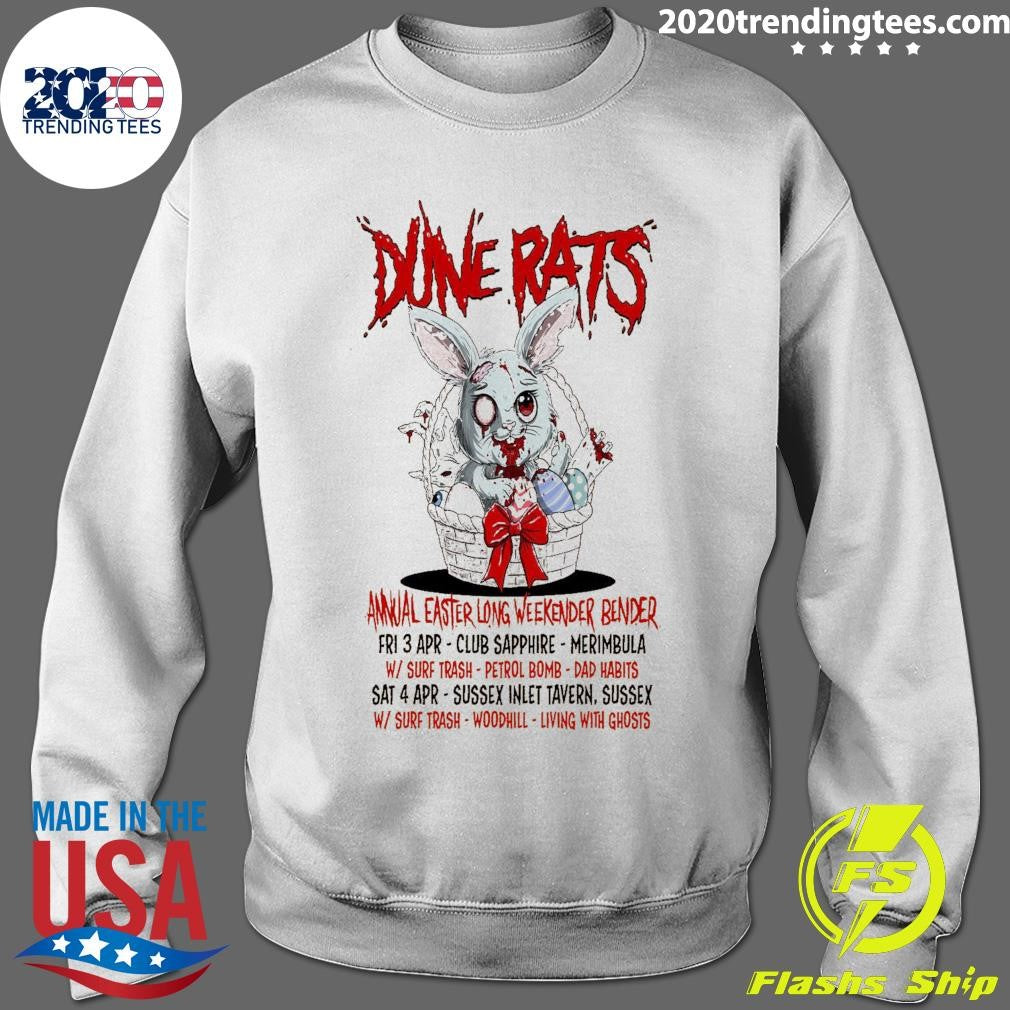 Dune Rats Annual Easter Long Weekend Bender Fri 3 Apr – April 4 2026 Australia Tour Shirt