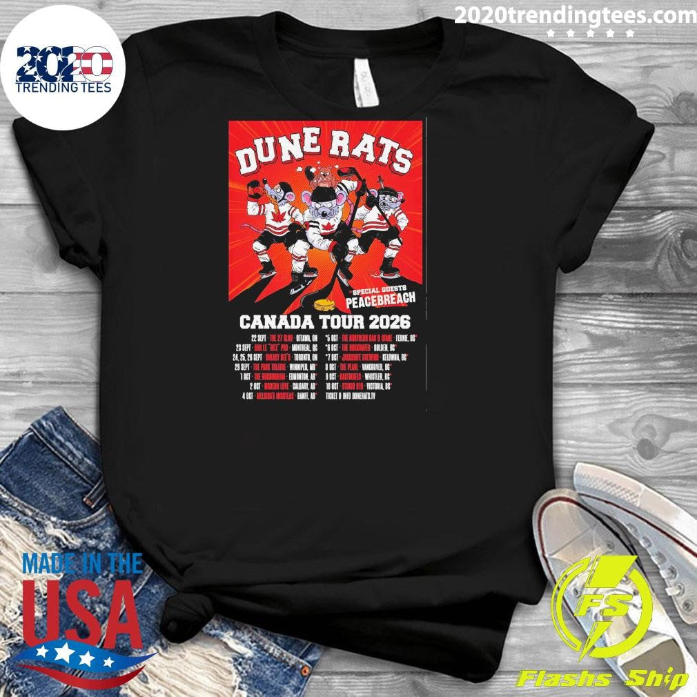 Dune Rats Special Guests Peacebreach Canada Tour 2026 Shirt