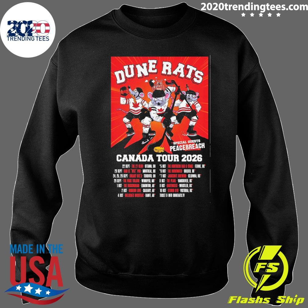 Dune Rats Special Guests Peacebreach Canada Tour 2026 Shirt