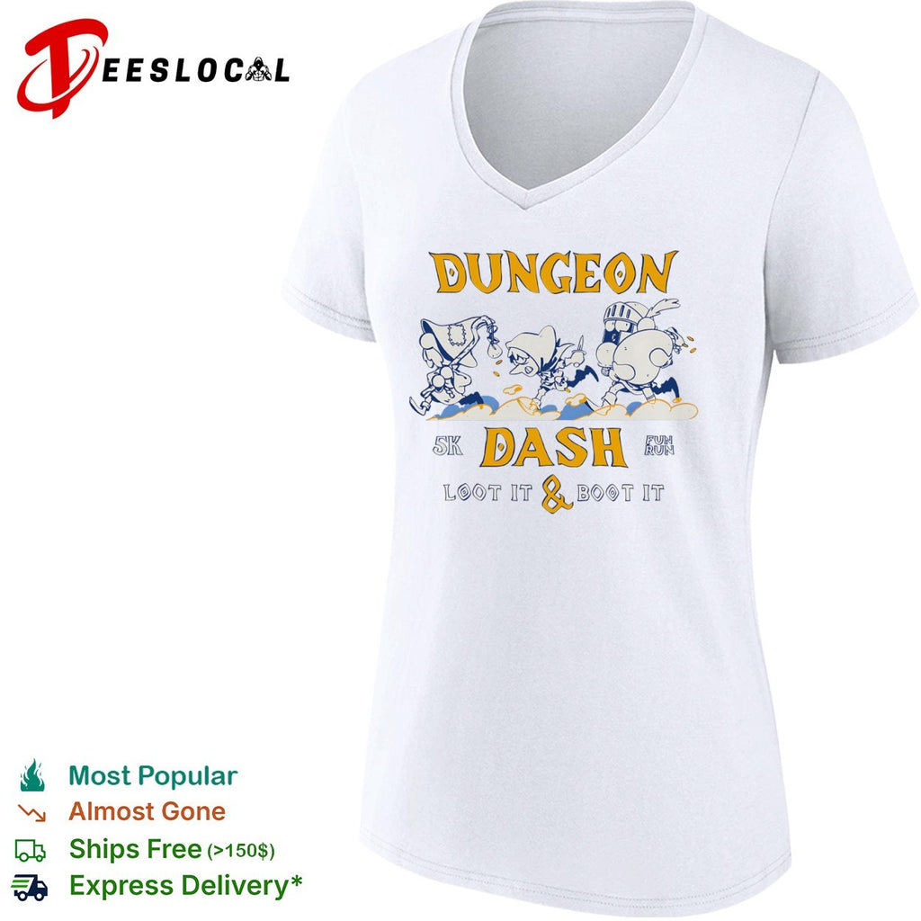 Dungeon 5k Dash Loot it and Boot it Fun Run Fantasy Adventure Dungeons Dragons shirt