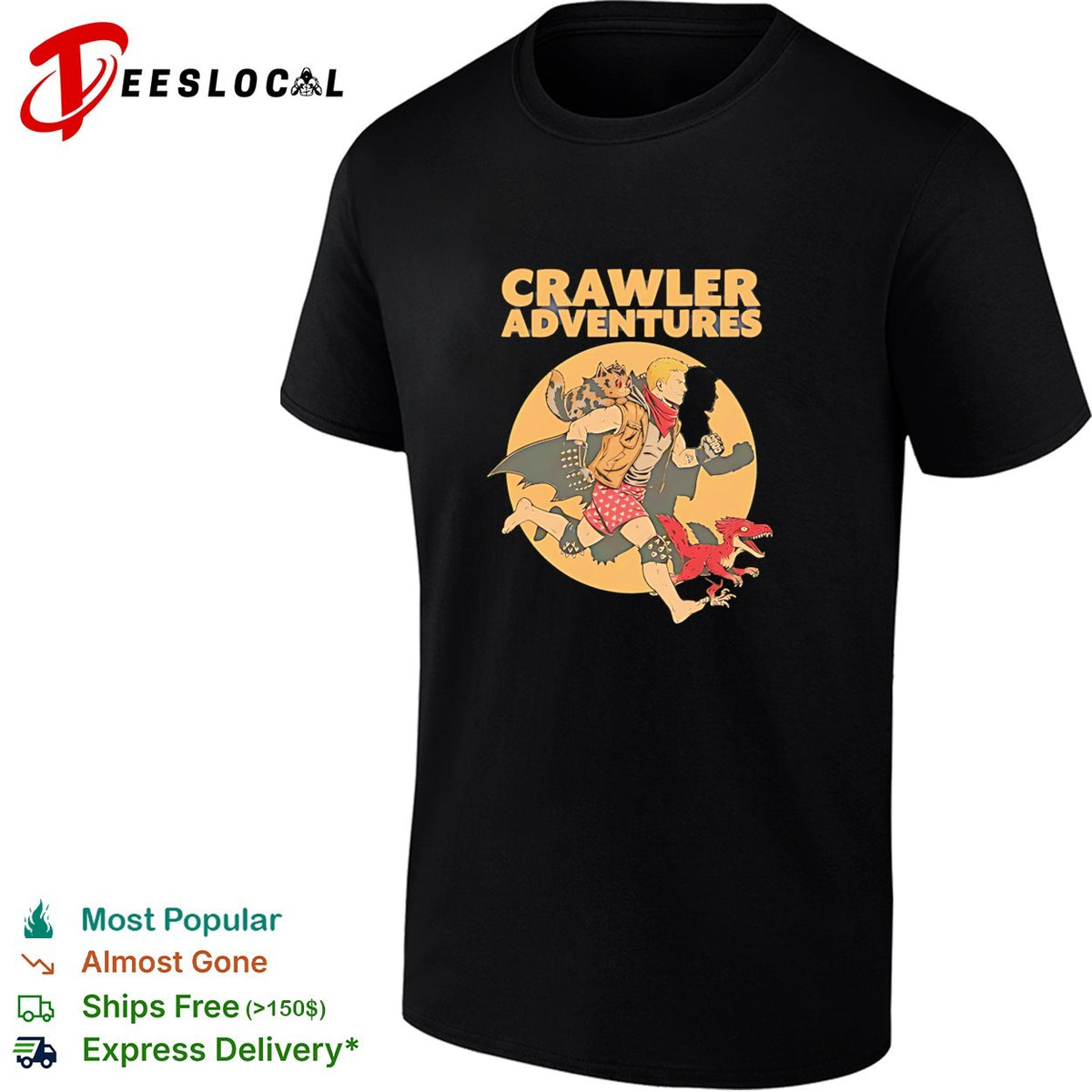 Dungeon crawler comic cover crawler adventures funny shirt